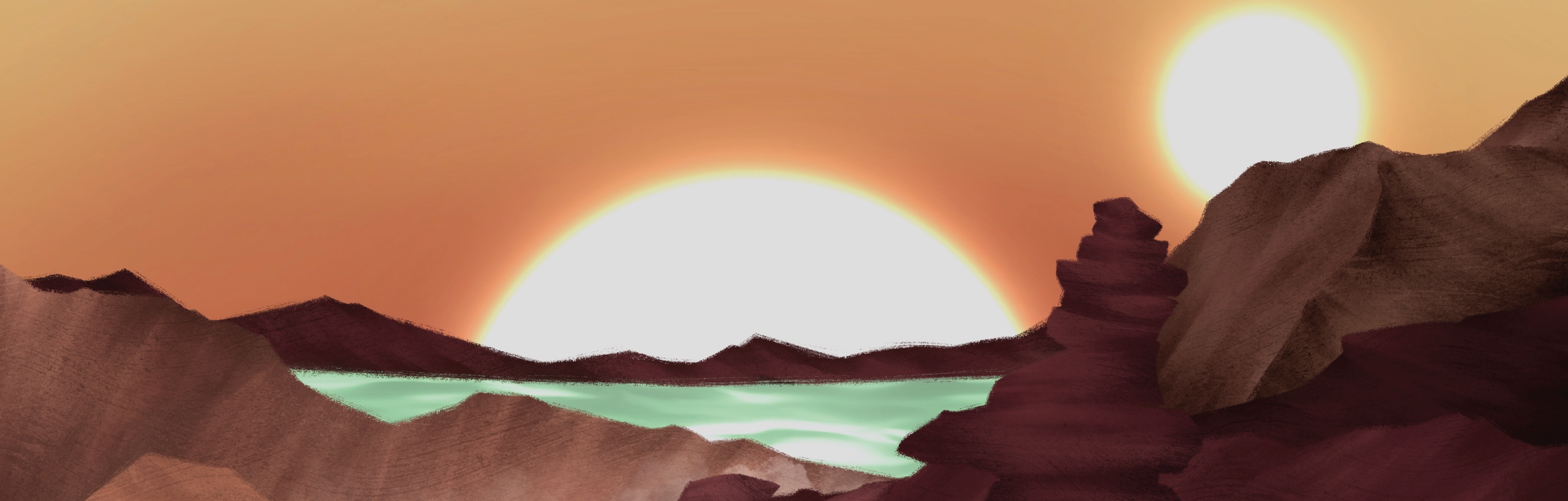 Sunset Flame banner